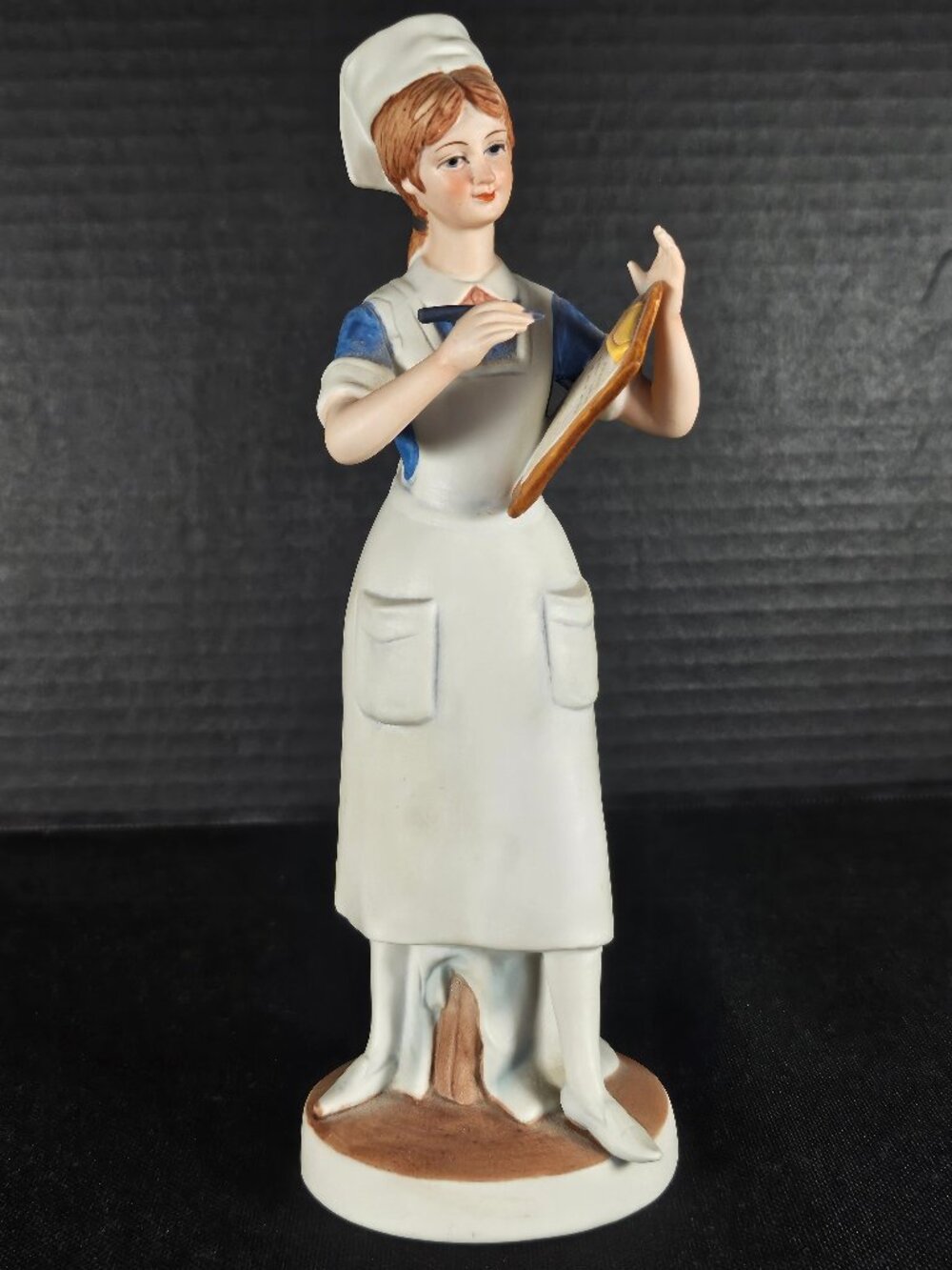 Vintage Lefton "Nurse With Clipboard" Figurine Mid Century With Sticker
